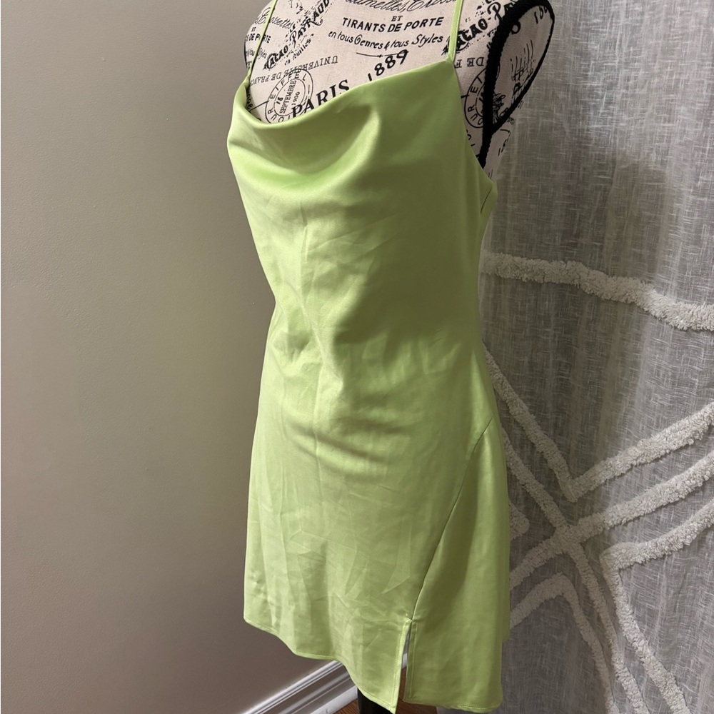 Dynamite Lime Green Mini Dress